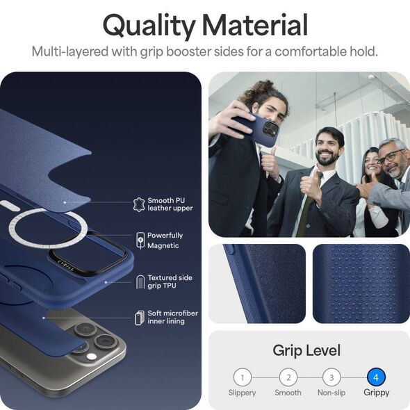 Case IPHONE 16 PRO Spigen Cyrill Kajuk Mag MagSafe navy blue 8809971232890