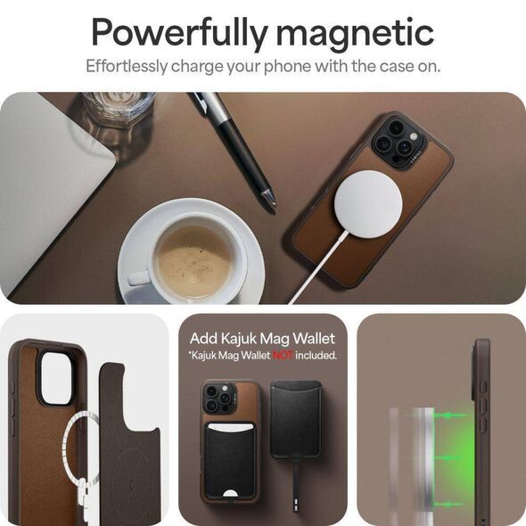 Case IPHONE 16 PRO Spigen Cyrill Kajuk Mag MagSafe Saddle Brown 8809971232876