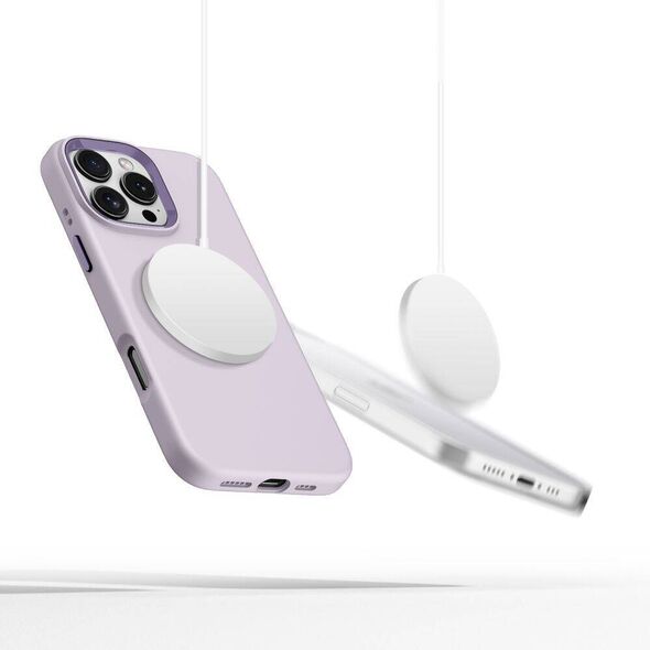 Case IPHONE 16 PRO Tech-Protect Silicone Pure MagSafe Mauve 5906302372560
