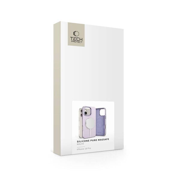 Case IPHONE 16 PRO Tech-Protect Silicone Pure MagSafe Mauve 5906302372560