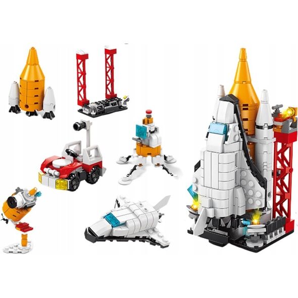 LeanToys Klocki Konstrukcyjne Kosmos Pojazd Kosmiczny Rakieta MIX