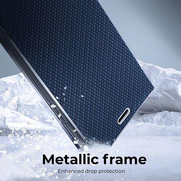 OEM Kabura LUNA Book Carbon do SAMSUNG A54 5G niebieski