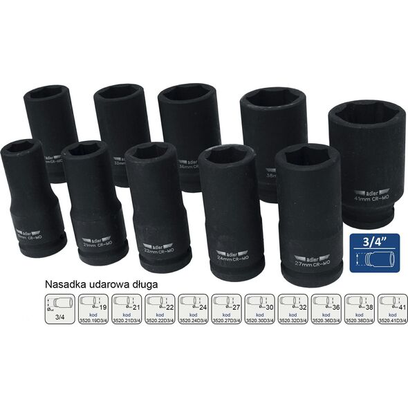 ΚΡΟΥΣΑ ΑΔΛΕΡ ADLER 3/4" ΜΗΚΟΣ 36mm 13885247 5902557210664