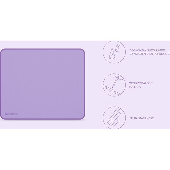 Podkładka Natec Podkładka pod mysz Natec Colors Series Pure Lavender 300x250mm