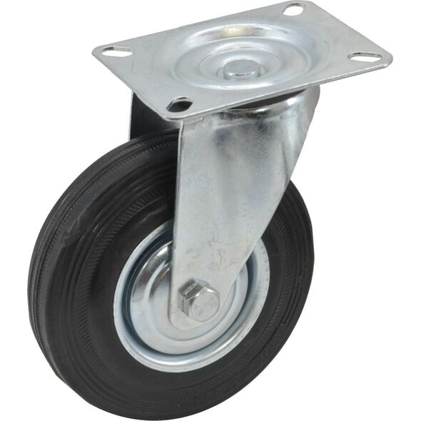 AWTOOLS KOŁO SKRĘTNE CZARNA GUMA  160mm 14398809 5903678623500