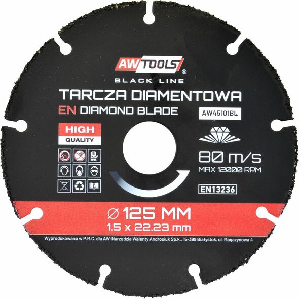 AW TARCZA UNIWERSALNA 125mm