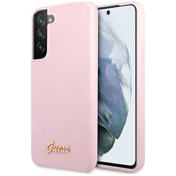 Guess Guess GUHCS22MLSLMGLA S22+ S906 lawenda/lavender hardcase Silicone Script Metal Logo