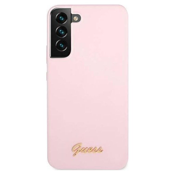 Guess Guess GUHCS22MLSLMGLA S22+ S906 lawenda/lavender hardcase Silicone Script Metal Logo