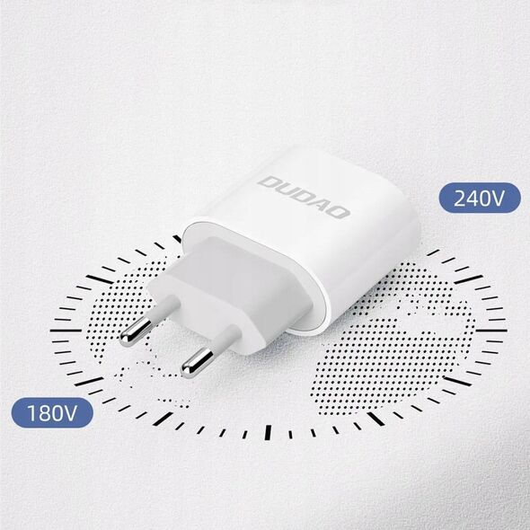 Ładowarka Dudao Ładowarka sieciowa Dudao A14EUC PD 20W USB-C z kablem - biała