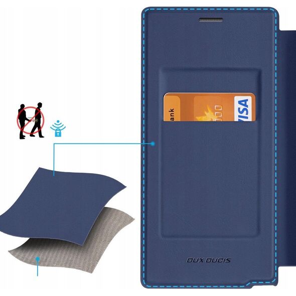 Dux Ducis Etui Dux Ducis Skin X Pro do Samsung S24 Ultra z magnetycznym ringiem i klapką - niebieskie