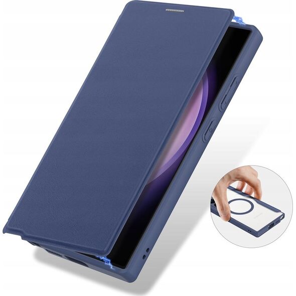 Dux Ducis Etui Dux Ducis Skin X Pro do Samsung S24 Ultra z magnetycznym ringiem i klapką - niebieskie
