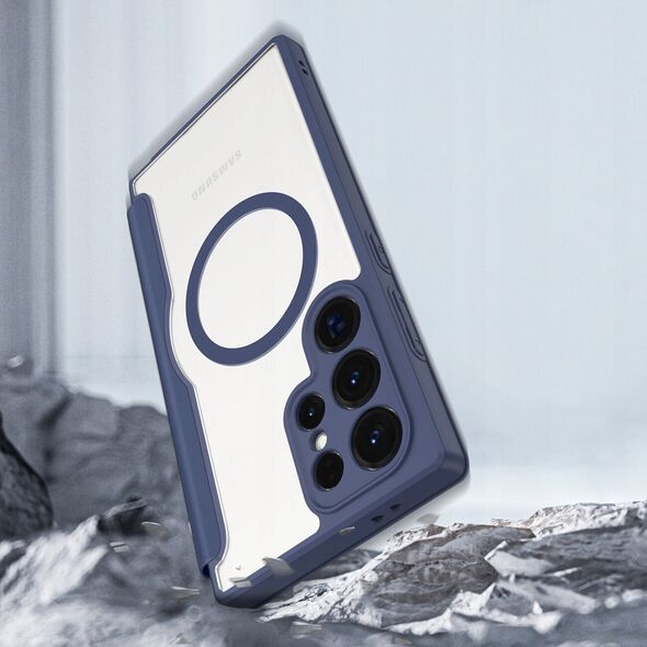 Dux Ducis Etui Dux Ducis Skin X Pro do Samsung S24 Ultra z magnetycznym ringiem i klapką - niebieskie