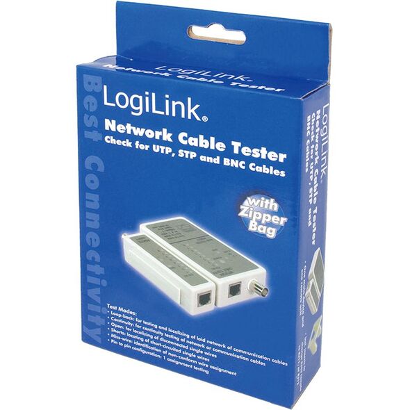 LogiLink Tester kabli do RJ45 i BNC (WZ0011)