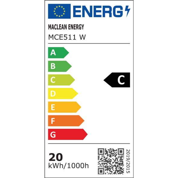 Naświetlacz Maclean Lampa LED MCE511 W 20W IP65 4000K