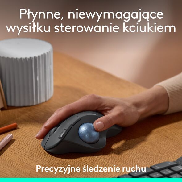 Mysz Logitech Ergo M575S grafitowa (910-007029)