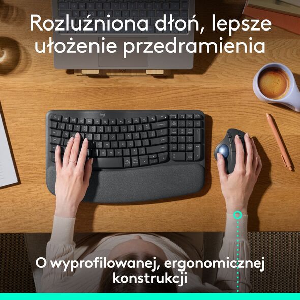 Mysz Logitech Ergo M575S grafitowa (910-007029)