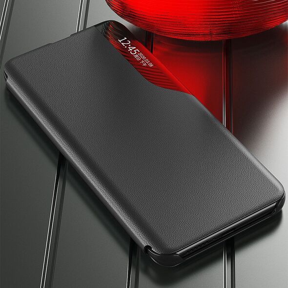 Hurtel Etui Eco Leather View Case do Samsung S24 Ultra z klapką - czarne
