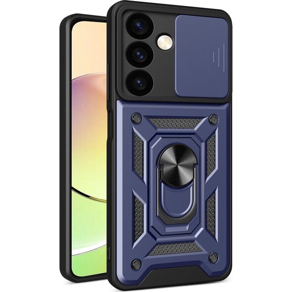 Hurtel Etui Hybrid Armor Camshield do Xiaomi POCO C65 / Redmi 13C pancerne z osłoną na aparat - niebieskie