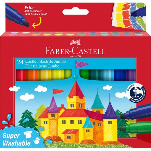 Faber-Castell Faber-Castell 154324 mazak Różne kolory 24 szt.