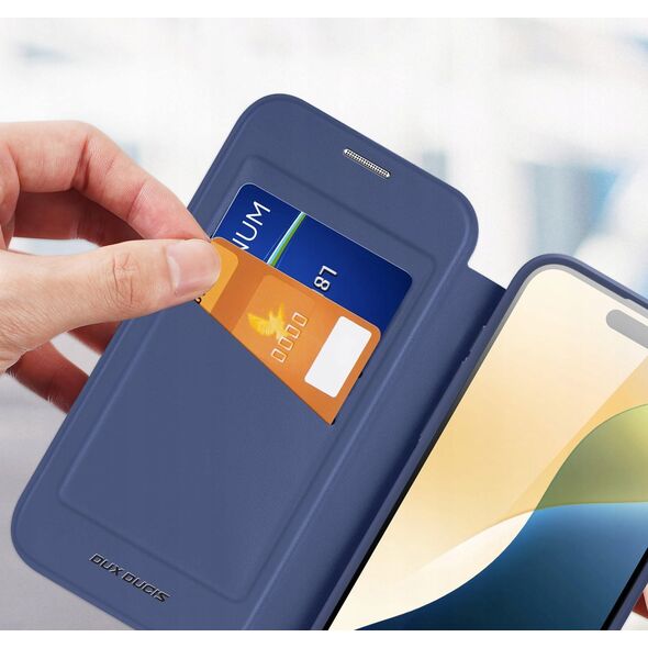 Dux Ducis Etui Dux Ducis Skin X Pro na iPhone 16 z MagSafe i klapką - niebieskie