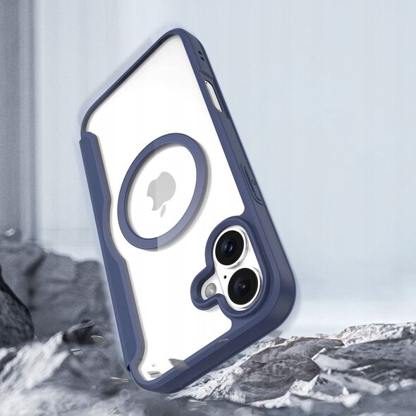 Dux Ducis Etui Dux Ducis Skin X Pro na iPhone 16 z MagSafe i klapką - niebieskie