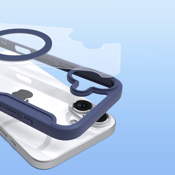 Dux Ducis Etui Dux Ducis Skin X Pro na iPhone 16 z MagSafe i klapką - niebieskie