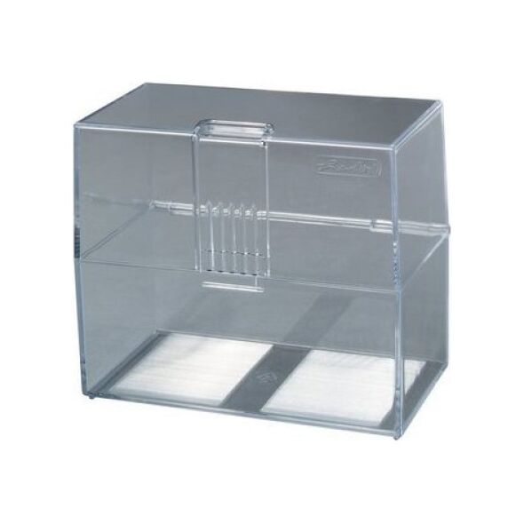 Herlitz Herlitz Karteikasten A7 leer transparent   für 300 Karten