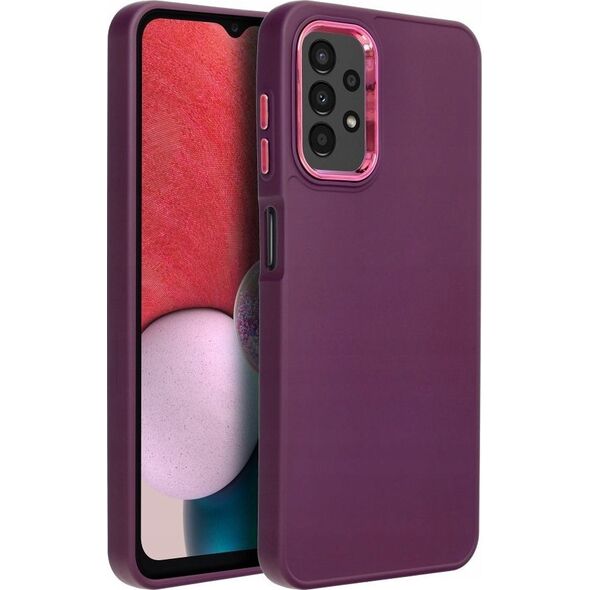 4kom.pl Futerał FRAME do SAMSUNG A13 5G / A04S fioletowy