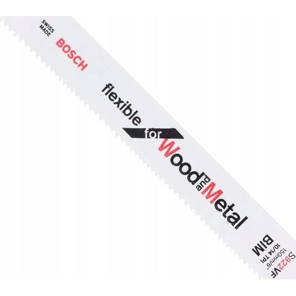Bosch Saw blades BOSCH S 922 VF Flexible for Wood and Metal, INCLUDED
