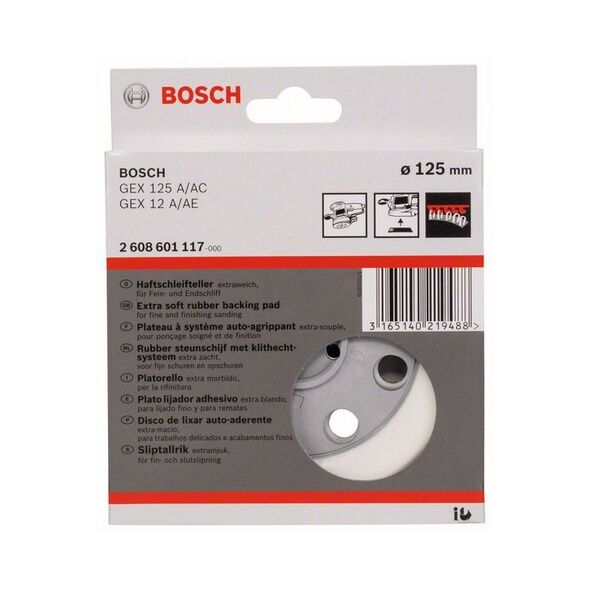 Bosch Talerz szlifierski 125mm GEX125 GEX12 bardzo miękki (2.608.601.117)