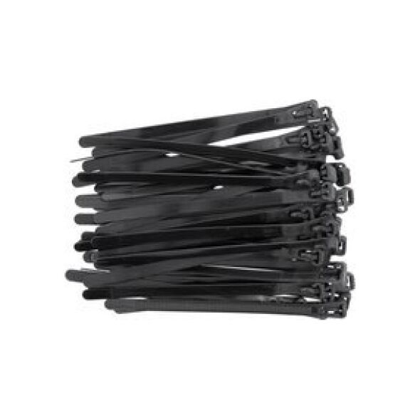Yato YATO OPASKA PLASTIKOWA SAMOZACISKOWA CZARNA  7,6*150 /50szt