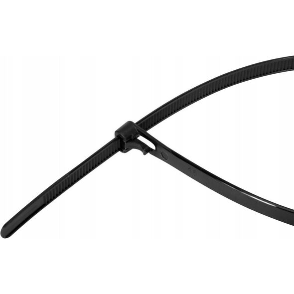 Yato YATO OPASKA PLASTIKOWA SAMOZACISKOWA CZARNA  7,6*150 /50szt