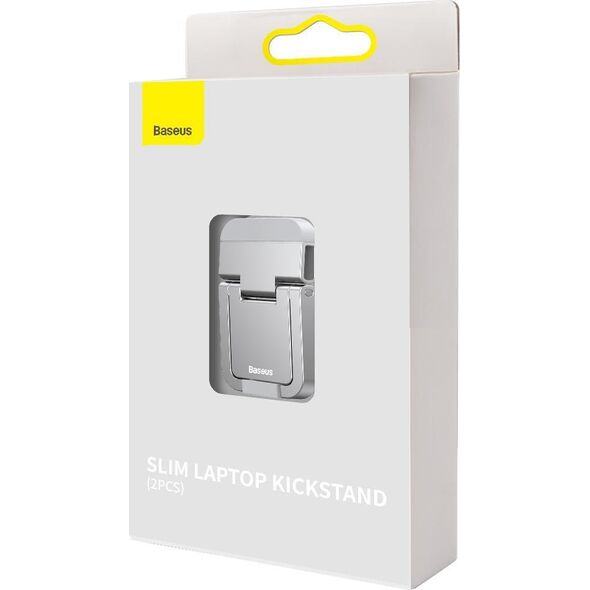 Baseus Baseus uniwersalne podstawki nóżki do laptopa (2 szt.) srebrny (LUZC000012)