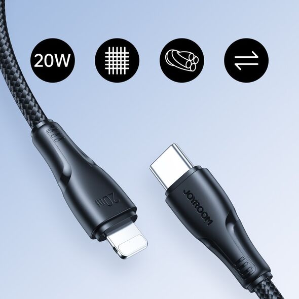 Kabel USB Joyroom USB-C - Lightning 1.2 m Czarny (JYR677)