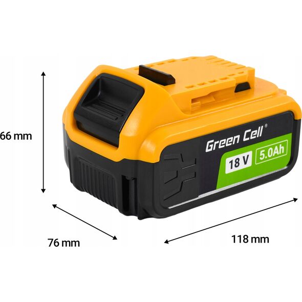 Green Cell Bateria do DeWalt XR 18V 5Ah zamiennik XR DCB184