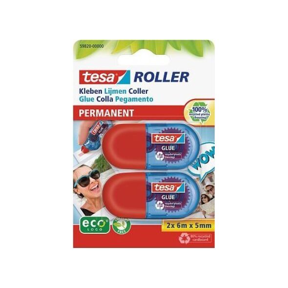 Tesa tesa Mini Klebe-Roller 6m 5mm permanent ecoLogo         2St.