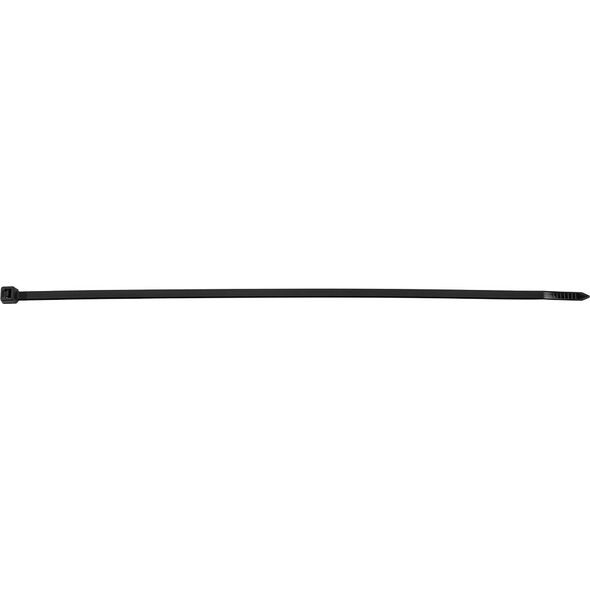 Neo Opaski zaciskowe EXTREME 4.8 × 370 mm, czarne, 50 szt.