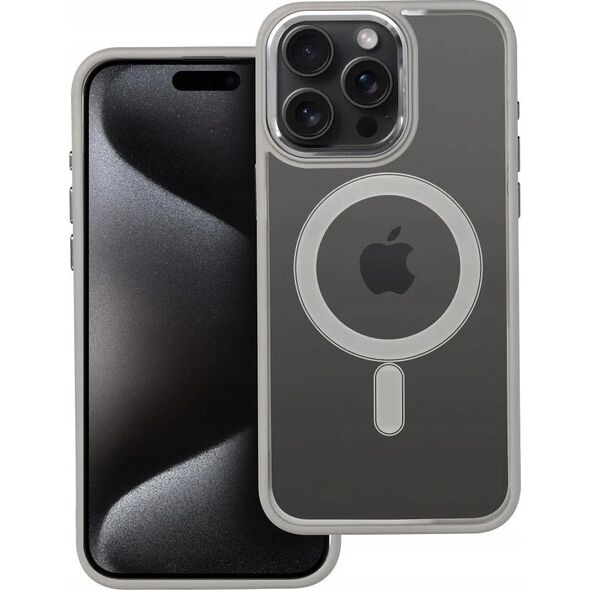 OEM Futerał COLOR EDGE MAG COVER kompatybilny z MagSafe do IPHONE 15 Pro Max tytanowy szary