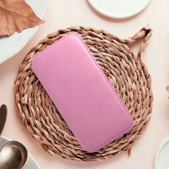OEM Kabura DUAL POCKET Book do SAMSUNG A55 jasny różowy