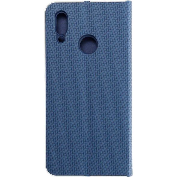 ForCell Kabura Forcell LUNA Book Carbon do HUAWEI P Smart 2019 niebieski