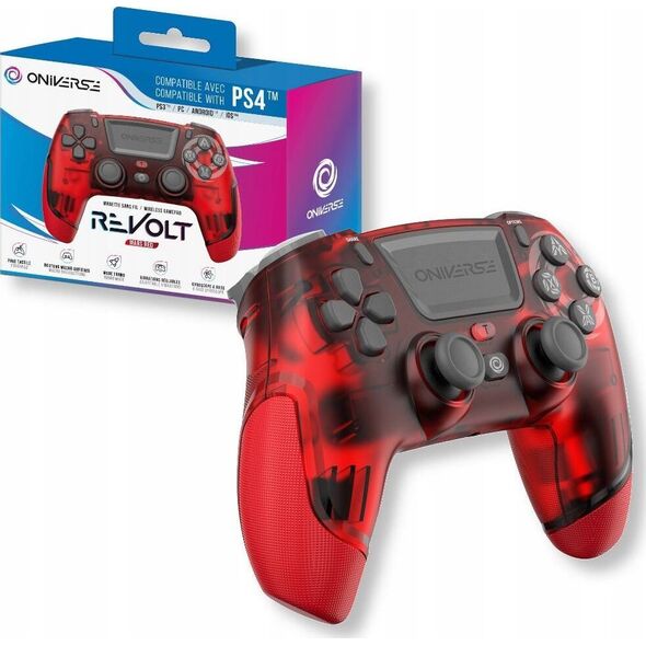 Pad Oniverse Pad bezprzewodowy, przewodowy do PS4 Oniverse czerwony one size