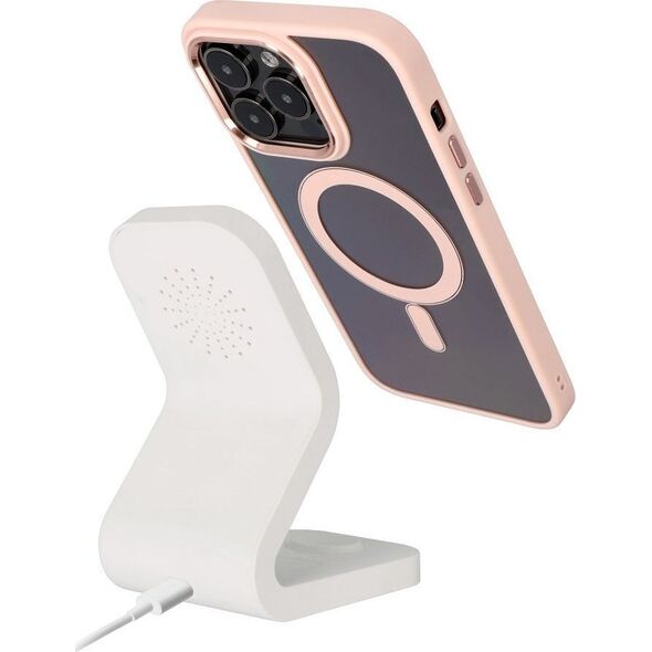 OEM Futerał COLOR EDGE MAG COVER kompatybilny z MagSafe do IPHONE 15 różowy