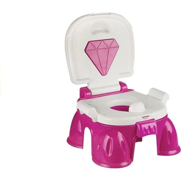Nocnik Różowy z Diamentem Dla Malucha LEAN Toys