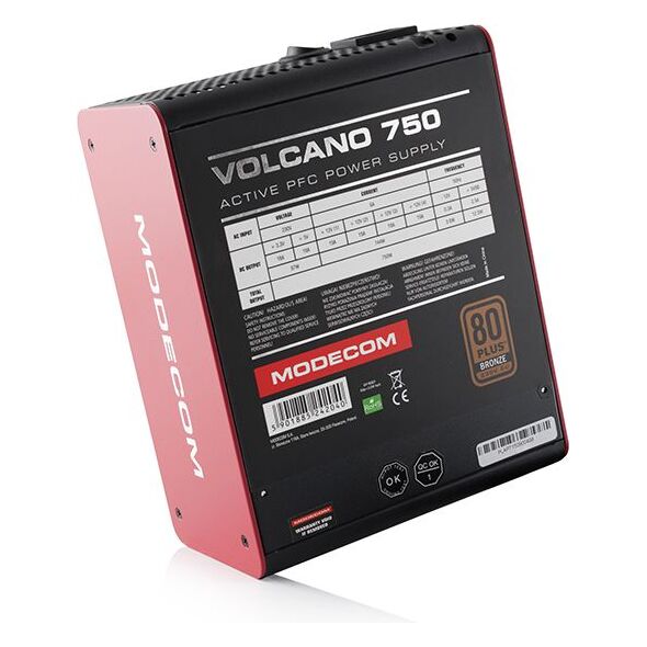 Zasilacz Modecom Volcano 750W (ZAS-MC85-SM-750-ATX-VOLCANO)