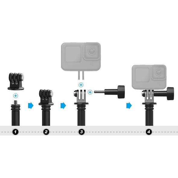Selfie stick Telesin Selfie Stick 2,7M TELESIN z włókna węglowego
