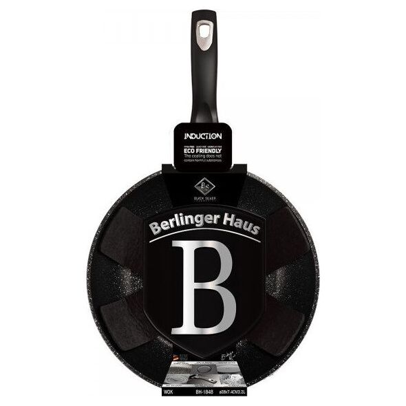 Patelnia Berlinger Haus wok Black Silver 28cm