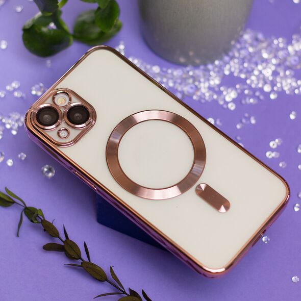 Color Chrome Mag case for Samsung Galaxy S25 rose gold 5906961928108