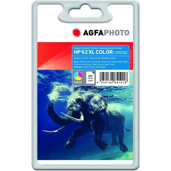 Tusz AgfaPhoto Tusz AGFC2P07AE / HP No. 62 XL (Color)