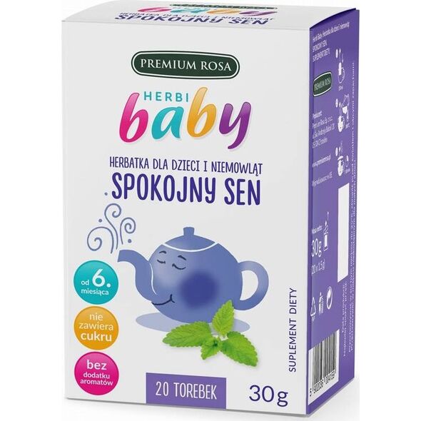 Premium Rosa Herbatka dla dzieci i niemowląt Spokojny Sen 20 torebek