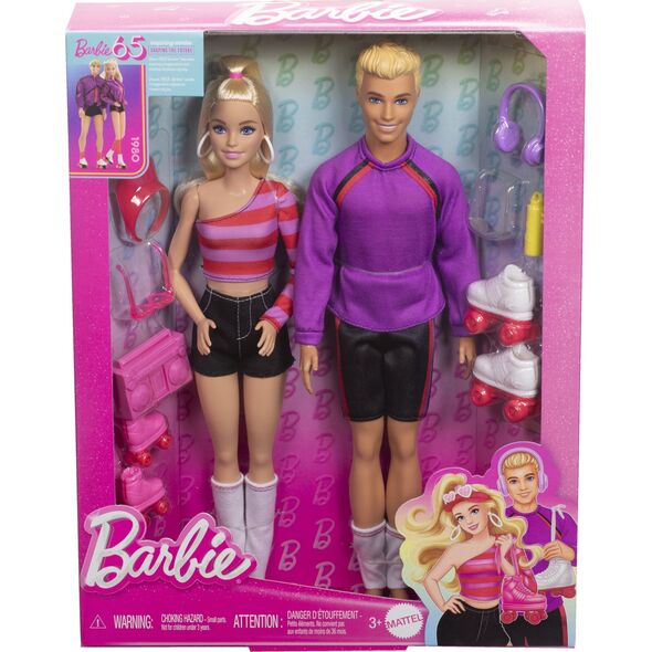 Lalka Barbie Mattel Barbie lalka Fashionistas+Ken na wrotkach HXK90 /4